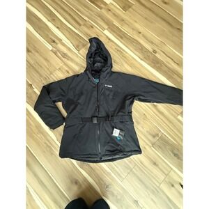 Columbia Womens 1X Black Cirque Bowl Insulated Jacket Omni Heat omni Tech Belted